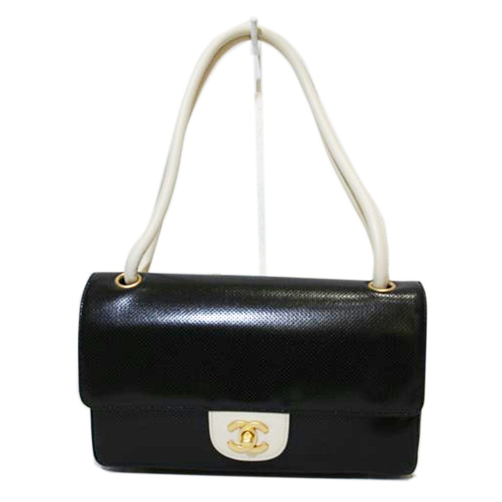 Chanel Punching Shoulder Bag Black